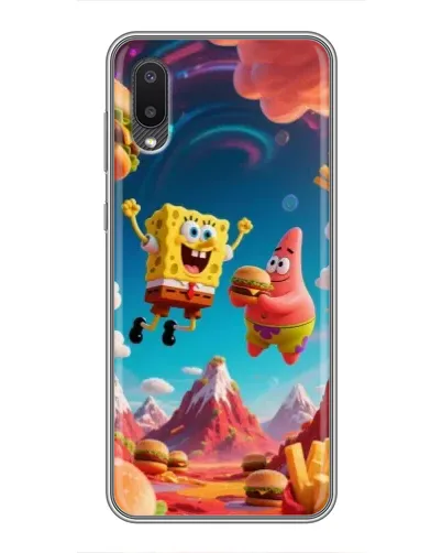 Чехол для Samsung Galaxy A02 с картинкой «Космический фастфуд» Чехол для Samsung Galaxy A02 с картинкой «Космический фастфуд»