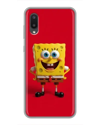 Чехол для Samsung Galaxy A02 с картинкой «Спанч Боб на красном» Чехол для Samsung Galaxy A02 с картинкой «Спанч Боб на красном»