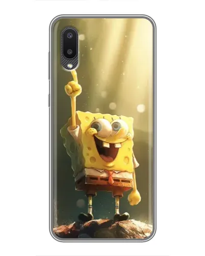 Чехол для Samsung Galaxy A02 с картинкой «Сияющий Спанч Боб» Чехол для Samsung Galaxy A02 с картинкой «Сияющий Спанч Боб»