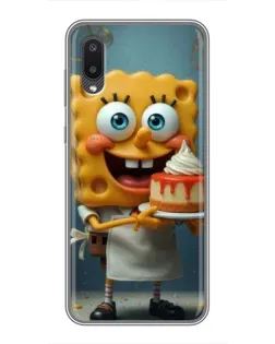Чехол для Samsung Galaxy A02 с картинкой «Повар Спанч Боб»