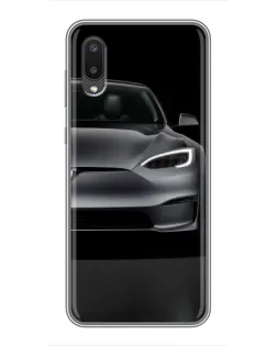 Чехол для Samsung Galaxy A02 с картинкой «Tesla Model S Look» Чехол для Samsung Galaxy A02 с картинкой «Tesla Model S Look»