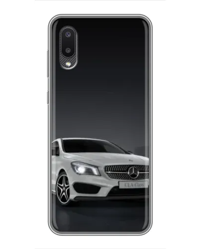Чехол для Samsung Galaxy A02 с картинкой «Mercedes AMG GT Silver»