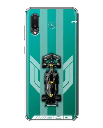 Чехол для Samsung Galaxy A02 с картинкой «Mercedes AMG Petronas»