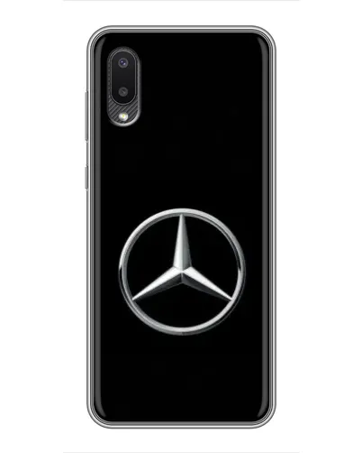 Чехол для Samsung Galaxy A02 с картинкой «Mercedes классический лого»