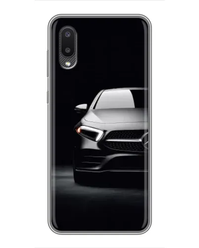 Чехол для Samsung Galaxy A02 с картинкой «Свет фар Mercedes»