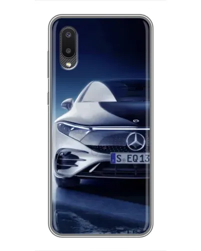Чехол для Samsung Galaxy A02 с картинкой «Mercedes EQ — будущее»