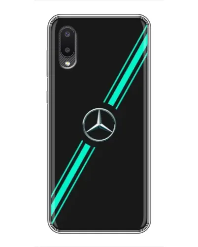 Чохол для Samsung Galaxy A02 з картинкою «Спортивні лінії Mercedes» Чохол для Samsung Galaxy A02 з картинкою «Спортивні лінії Mercedes»