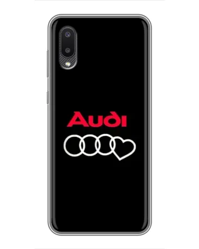 Чехол для Samsung Galaxy A02 с картинкой «Логотип Audi Heart»