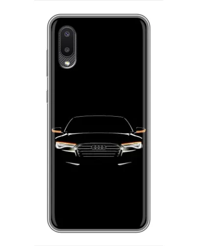 Чехол для Samsung Galaxy A02 с картинкой «Audi — ночной контур»