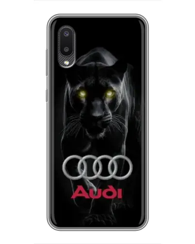 Чехол для Samsung Galaxy A02 с картинкой «Пантера и Audi»