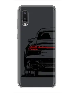 Чехол для Samsung Galaxy A02 с картинкой «Задняя часть Audi — арт»