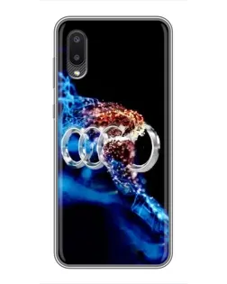 Чехол для Samsung Galaxy A02 с картинкой «Энергия лого Audi»