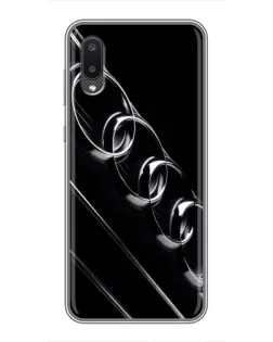 Чехол для Samsung Galaxy A02 с картинкой «Audi — абстрактные кольца»