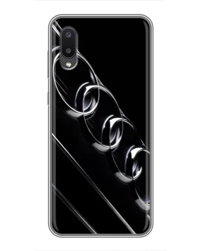 Чехол для Samsung Galaxy A02 с картинкой «Audi — абстрактные кольца»