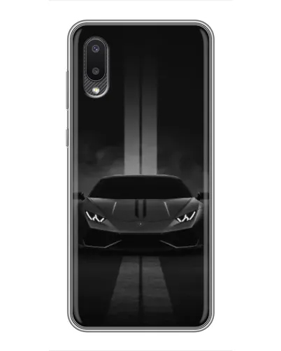 Чехол для Samsung Galaxy A02 с картинкой «Lamborghini симметрия дорог»