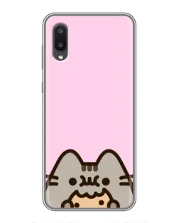 Чехол для Samsung Galaxy A02 с картинкой «Pusheen и печенье» Чехол для Samsung Galaxy A02 с картинкой «Pusheen и печенье»