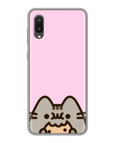 Чехол для Samsung Galaxy A02 с картинкой «Pusheen и печенье» Чехол для Samsung Galaxy A02 с картинкой «Pusheen и печенье»