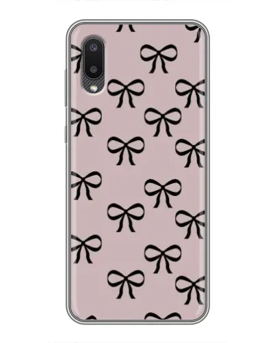 Чохол для Samsung Galaxy A02 з картинкою «Чорні бантики» Чохол для Samsung Galaxy A02 з картинкою «Чорні бантики»