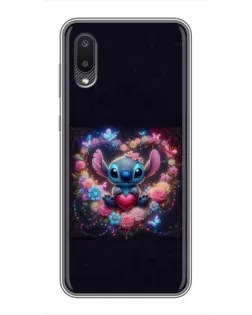 Чохол для Samsung Galaxy A02 з картинкою «Stitch у квітах» Чохол для Samsung Galaxy A02 з картинкою «Stitch у квітах»