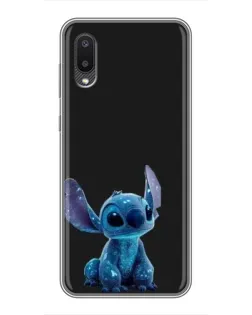 Чохол для Samsung Galaxy A02 з картинкою «Стіч на чорному»
