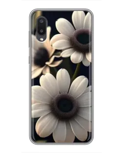 Чохол для Samsung Galaxy A02 з картинкою «Білі маргаритки макро»