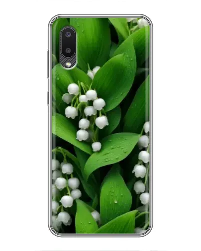Чехол для Samsung Galaxy A02 с картинкой «Ландыши в зелени» Чехол для Samsung Galaxy A02 с картинкой «Ландыши в зелени»