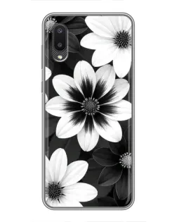 Чохол для Samsung Galaxy A02 з картинкою «Монохромні айстри»