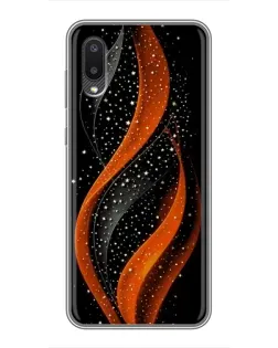 Чехол для Samsung Galaxy A02 с картинкой «Огненная звездная волна»