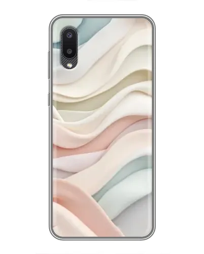 Чехол для Samsung Galaxy A02 с картинкой «Пастельные нежные волны»