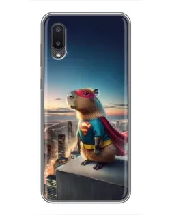 Чохол для Samsung Galaxy A02 з картинкою «Капі-мен супергерой» Чохол для Samsung Galaxy A02 з картинкою «Капі-мен супергерой»