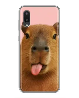 Чохол для Samsung Galaxy A02 з картинкою «Капібара з язиком» Чохол для Samsung Galaxy A02 з картинкою «Капібара з язиком»