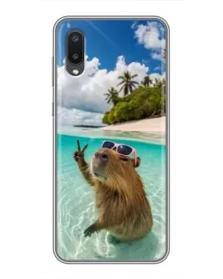 Чохол для Samsung Galaxy A02 з картинкою «Капібара на морі» Чохол для Samsung Galaxy A02 з картинкою «Капібара на морі»