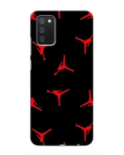 Чехол для Samsung Galaxy A02s с картинкой «Jordan Red Pattern»