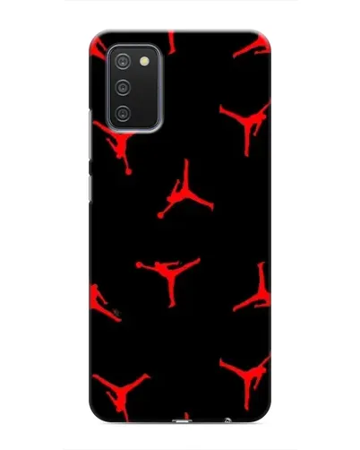 Чехол для Samsung Galaxy A02s с картинкой «Jordan Red Pattern»
