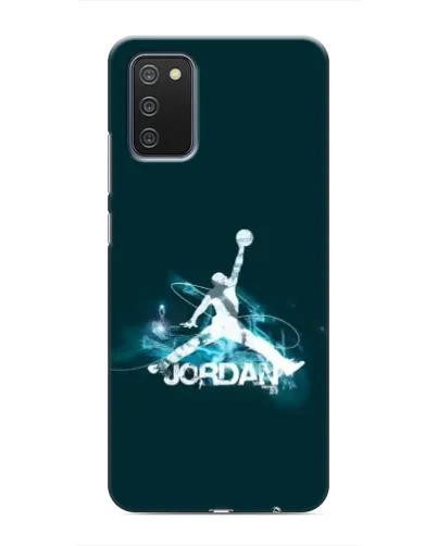 Чехол для Samsung Galaxy A02s с картинкой «Jordan Blue Fire»
