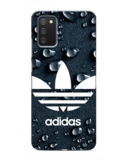 Чехол для Samsung Galaxy A02s с картинкой «Adidas Trefoil Blue»