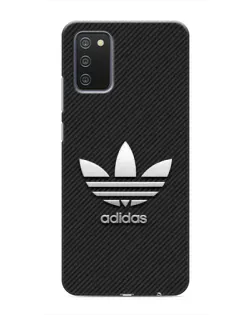 Чехол для Samsung Galaxy A02s с картинкой «Adidas Карбоновая текстура»