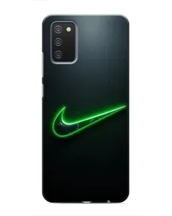 Чохол для Samsung Galaxy A02s з картинкою «Неоновий контур Nike»