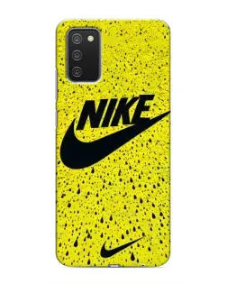 Чехол для Samsung Galaxy A02s с картинкой «Желтый текстурный Nike» Чехол для Samsung Galaxy A02s с картинкой «Желтый текстурный Nike»