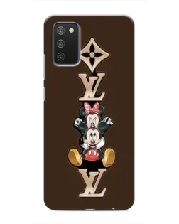 Чехол для Samsung Galaxy A02s с картинкой «LV и Микки Маус»