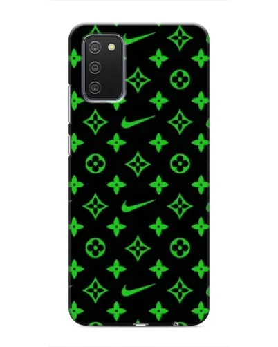 Чехол для Samsung Galaxy A02s с картинкой «Неоновый принт LV»
