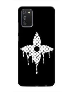 Чехол для Samsung Galaxy A02s с картинкой «Цветочная монограмма»