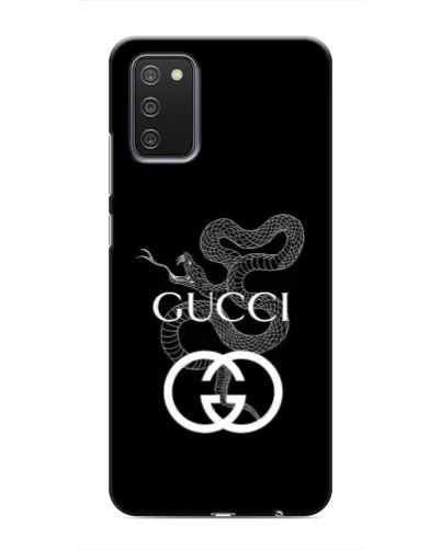 Чехол для Samsung Galaxy A02s с картинкой «Gucci — серебряная змея» Чехол для Samsung Galaxy A02s с картинкой «Gucci — серебряная змея»