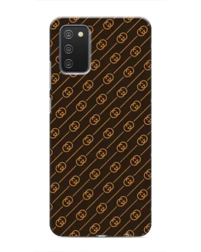 Чехол для Samsung Galaxy A02s с картинкой «Gucci — золотые диагонали» Чехол для Samsung Galaxy A02s с картинкой «Gucci — золотые диагонали»