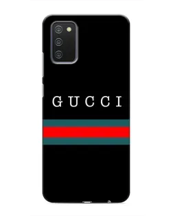 Чехол для Samsung Galaxy A02s с картинкой «Gucci — красный пояс»