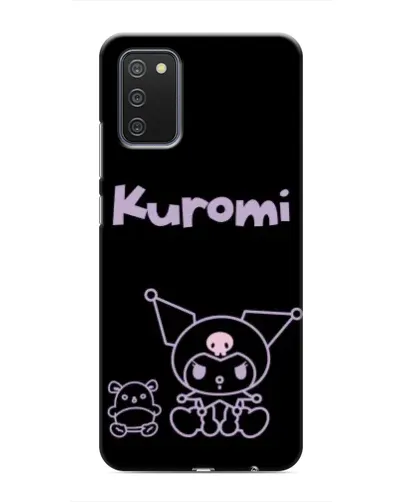 Чохол для Samsung Galaxy A02s з картинкою «Kuromi — чорний мінімалізм» Чохол для Samsung Galaxy A02s з картинкою «Kuromi — чорний мінімалізм»