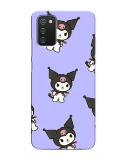 Чохол для Samsung Galaxy A02s з картинкою «Паттерн з Kuromi» Чохол для Samsung Galaxy A02s з картинкою «Паттерн з Kuromi»