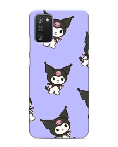 Чохол для Samsung Galaxy A02s з картинкою «Паттерн з Kuromi» Чохол для Samsung Galaxy A02s з картинкою «Паттерн з Kuromi»