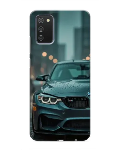 Чехол для Samsung Galaxy A02s с картинкой «BMW в огнях города» Чехол для Samsung Galaxy A02s с картинкой «BMW в огнях города»
