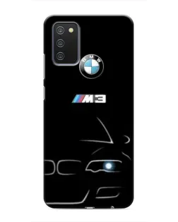 Чехол для Samsung Galaxy A02s с картинкой «Минималистичный принт BMW M3»